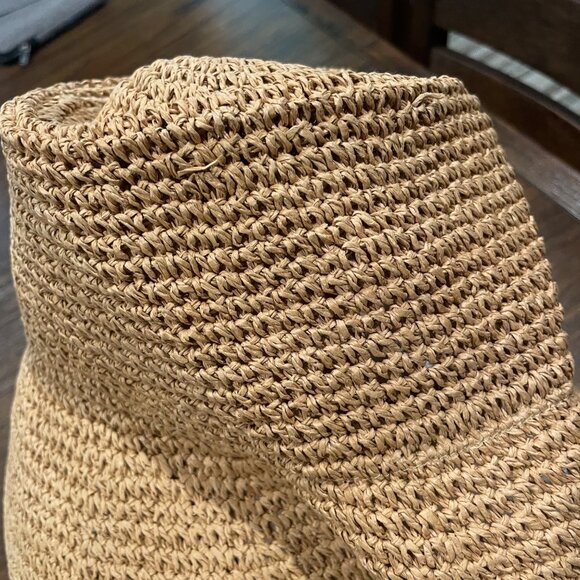 NWT Madewell Sz S/M Lantern Straw Hat Desert Dune Tan Women's NP770 - Picture 8 of 10
